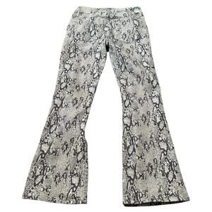 FRAME‎ Snake Print Le Crop Mini Boot Cut The Serpent Women's Size 25 Flared
